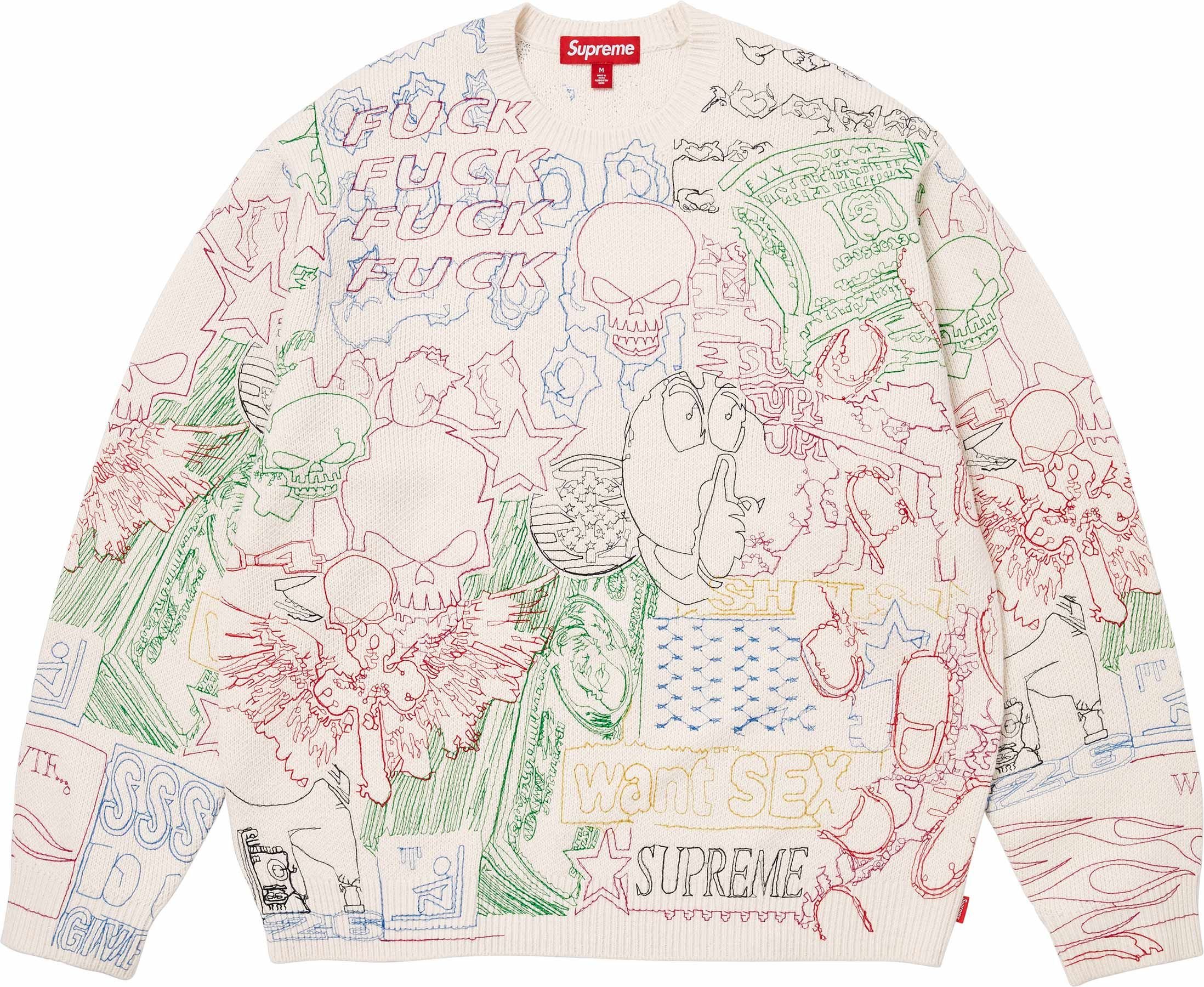 Collage Embroidered Sweater view 3